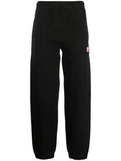 logo-embroidered tapered track pants