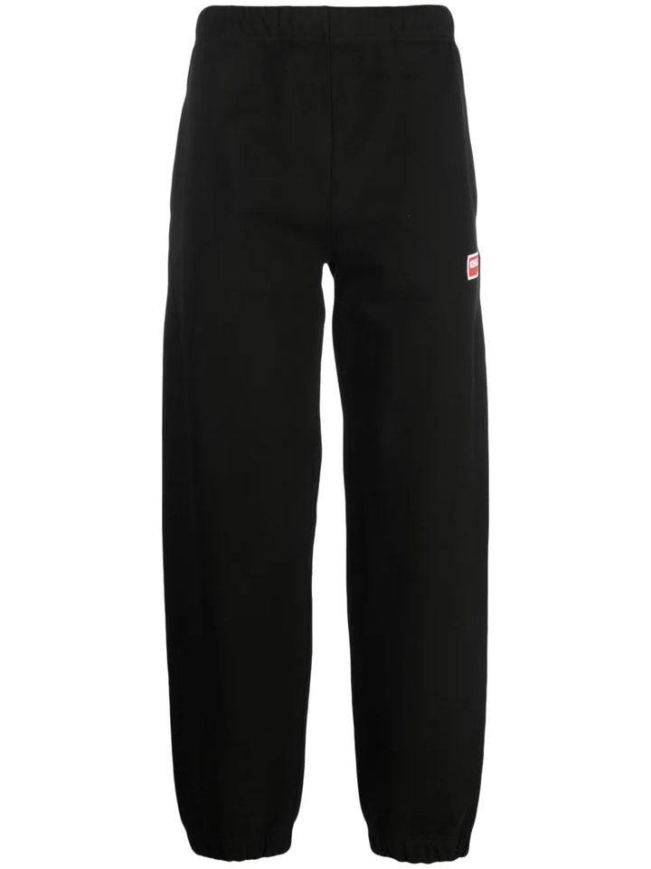 logo-embroidered tapered track pants