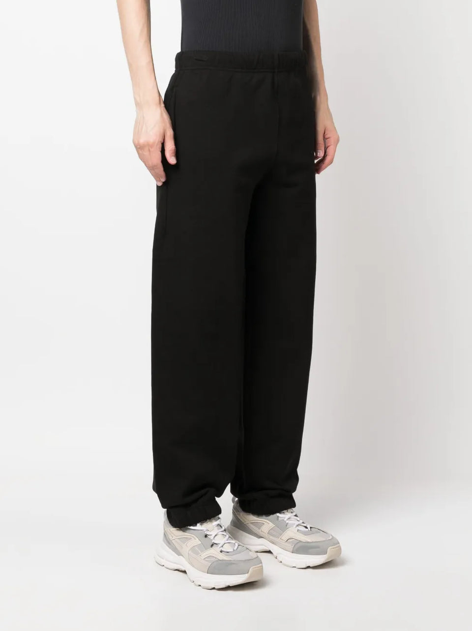 logo-embroidered tapered track pants