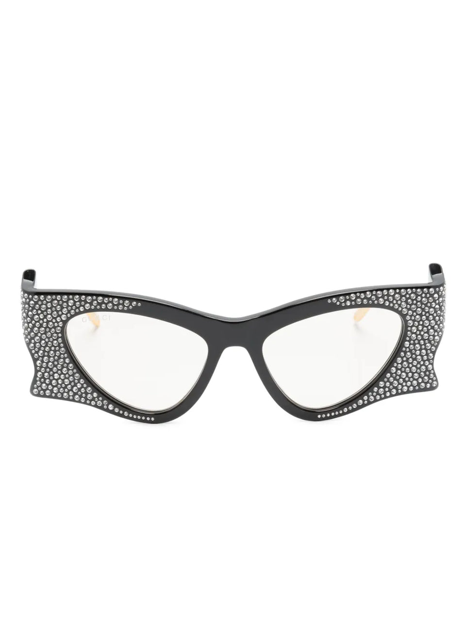 crystal-embellished irregular-shape sunglasses