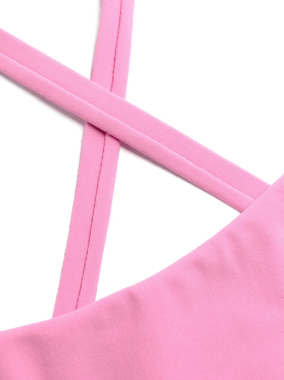 criss-cross straps high-cut swimsuit