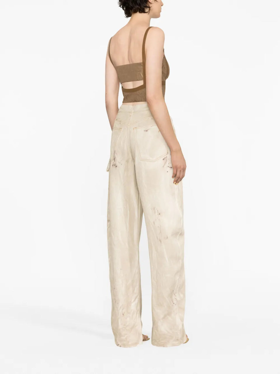 Versace Allover bustier top