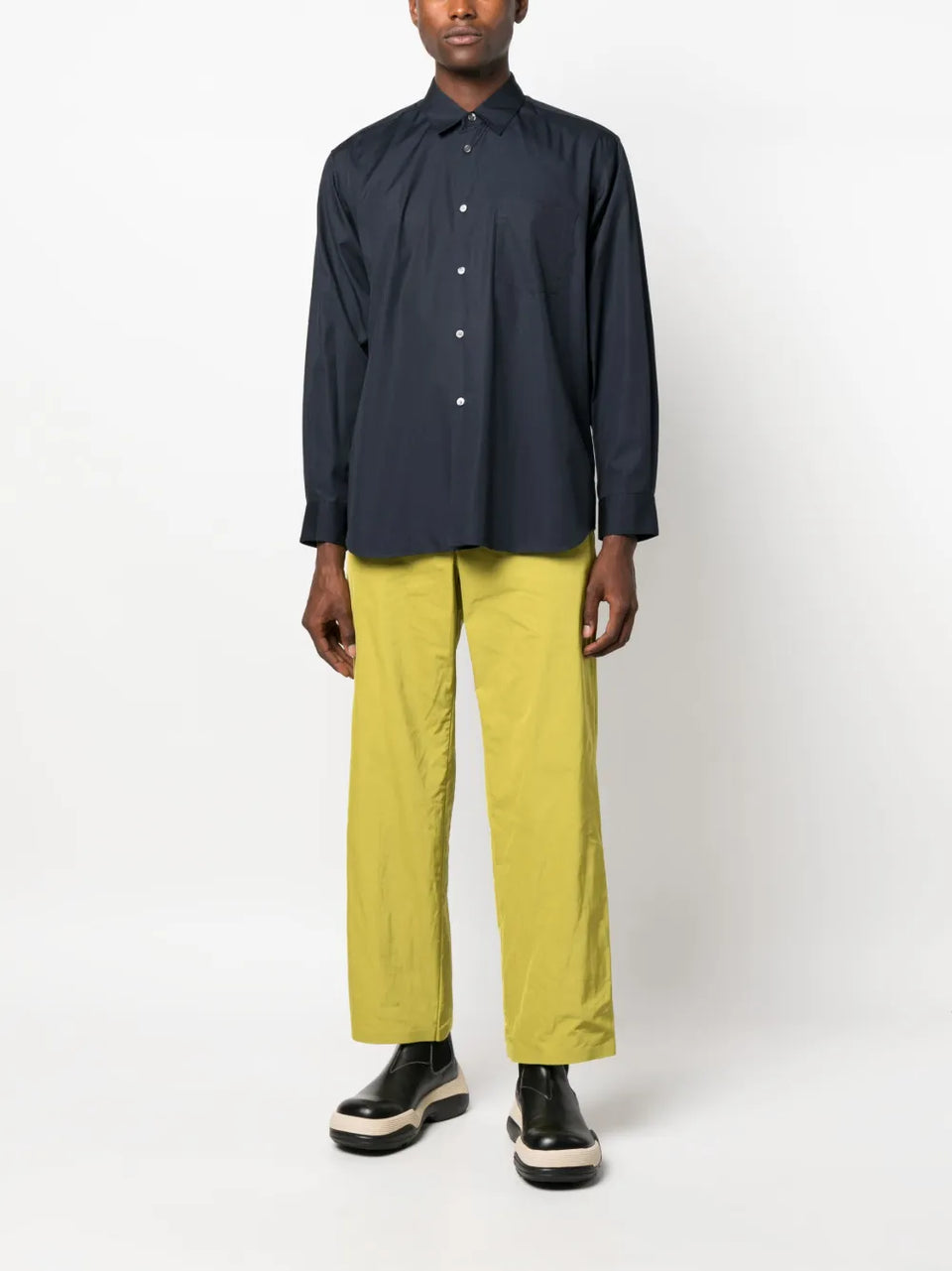 long-sleeved cotton shirt