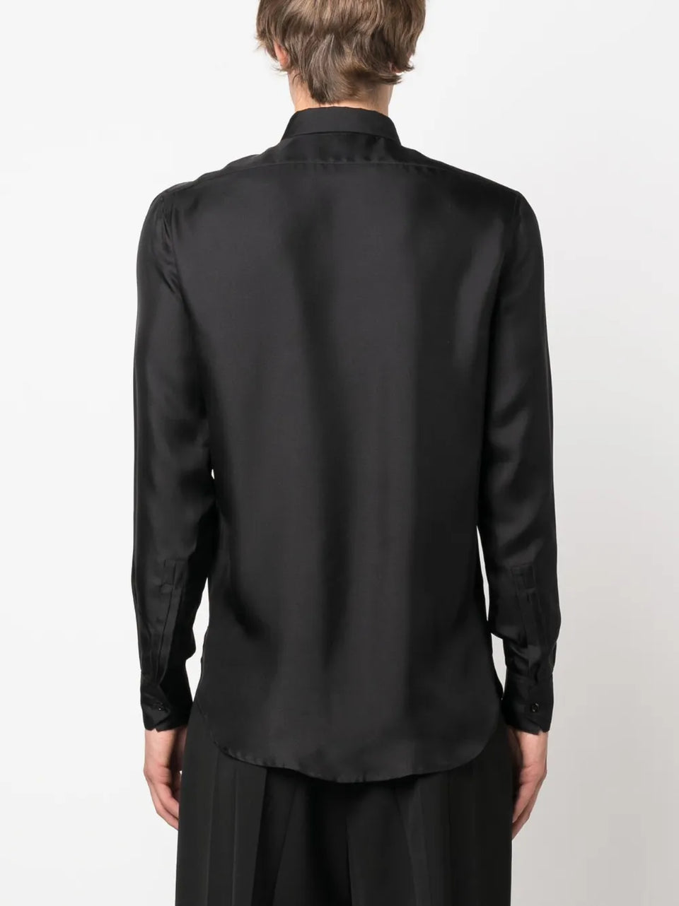 buttoned silk shirt