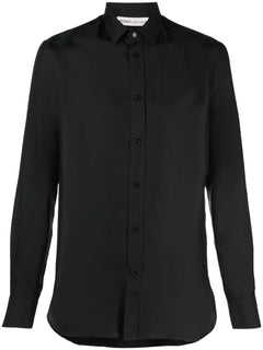 buttoned silk shirt