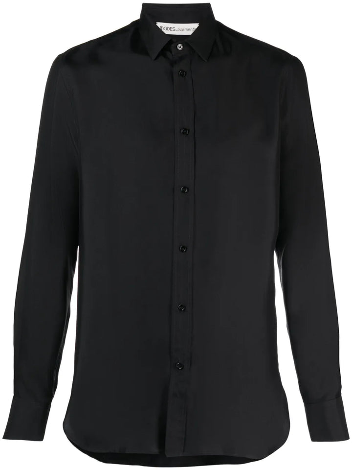 buttoned silk shirt