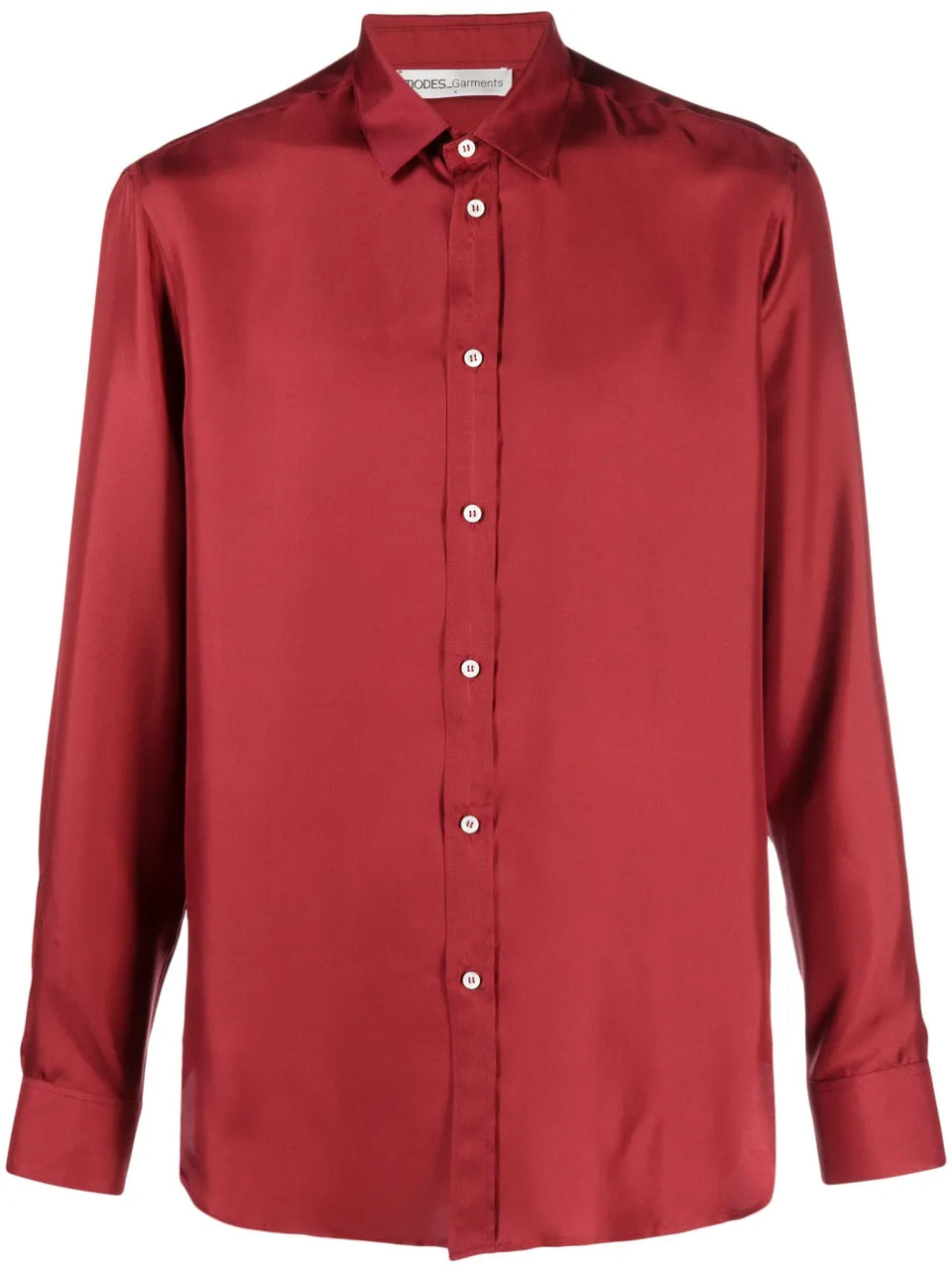 buttoned silk shirt
