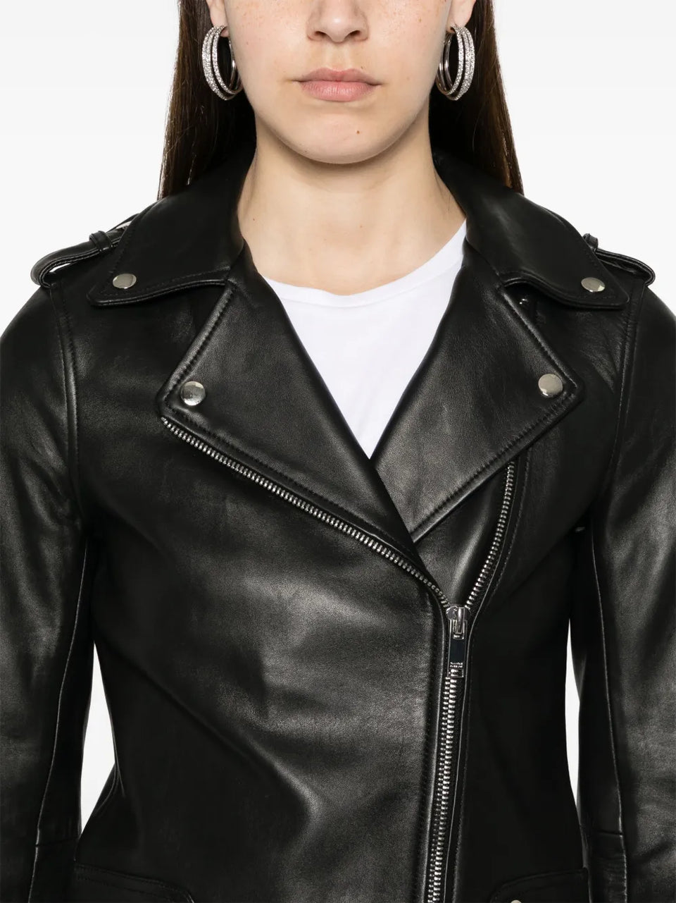 leather biker jacket