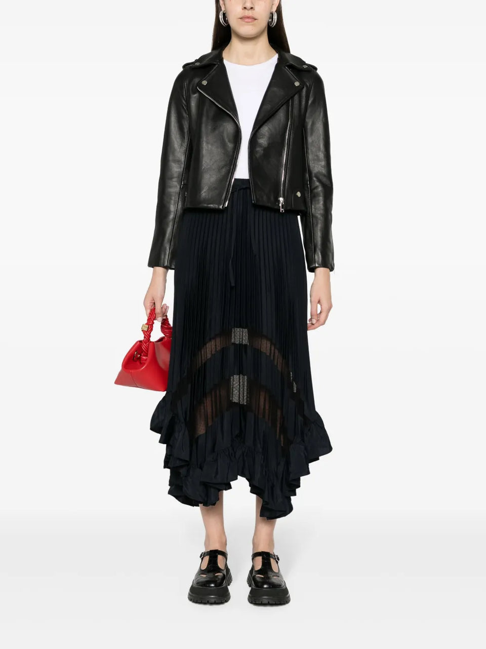leather biker jacket