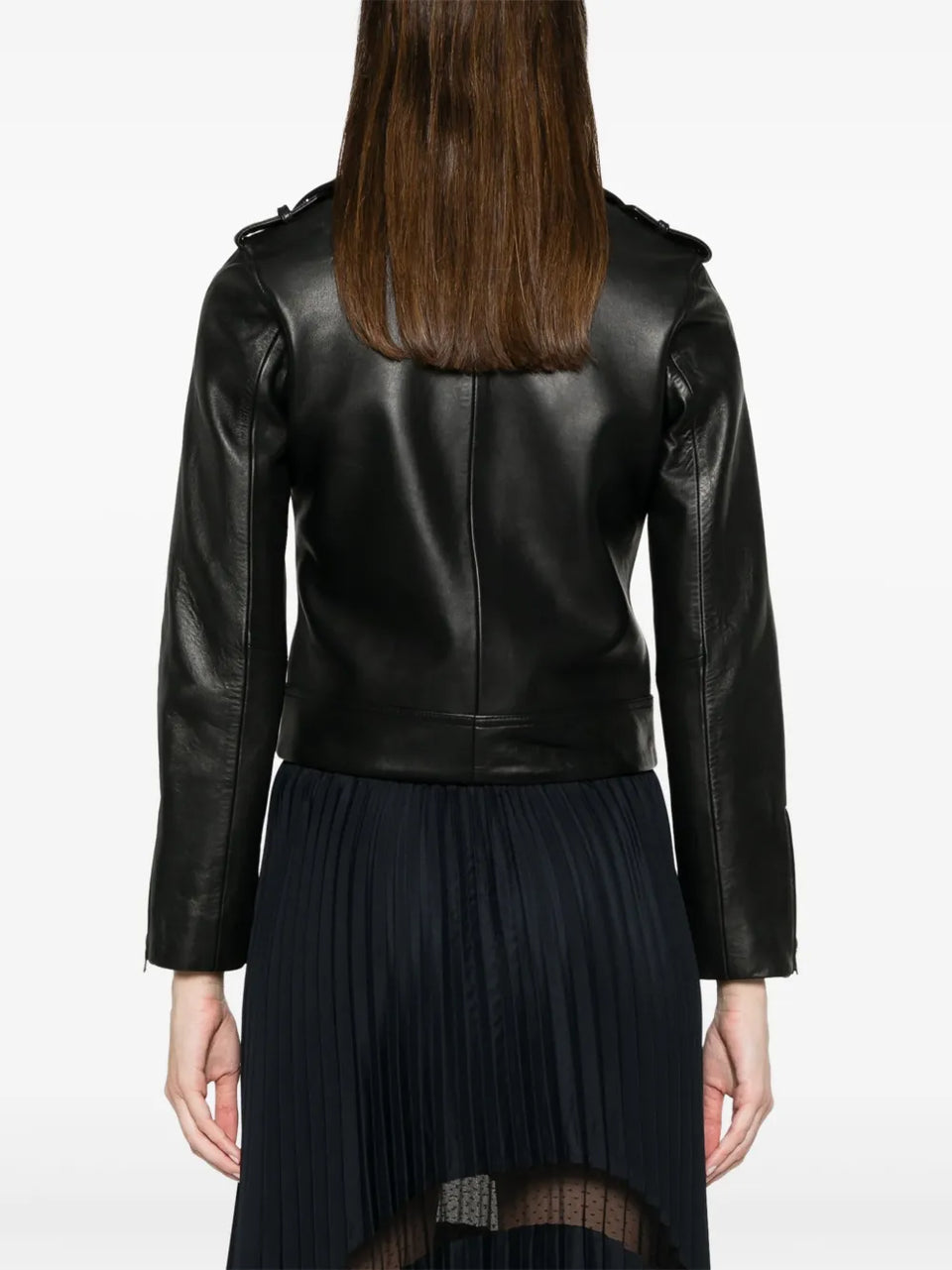 leather biker jacket