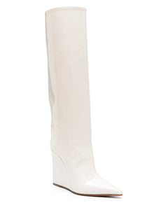 Kira 120mm patent wedge boots