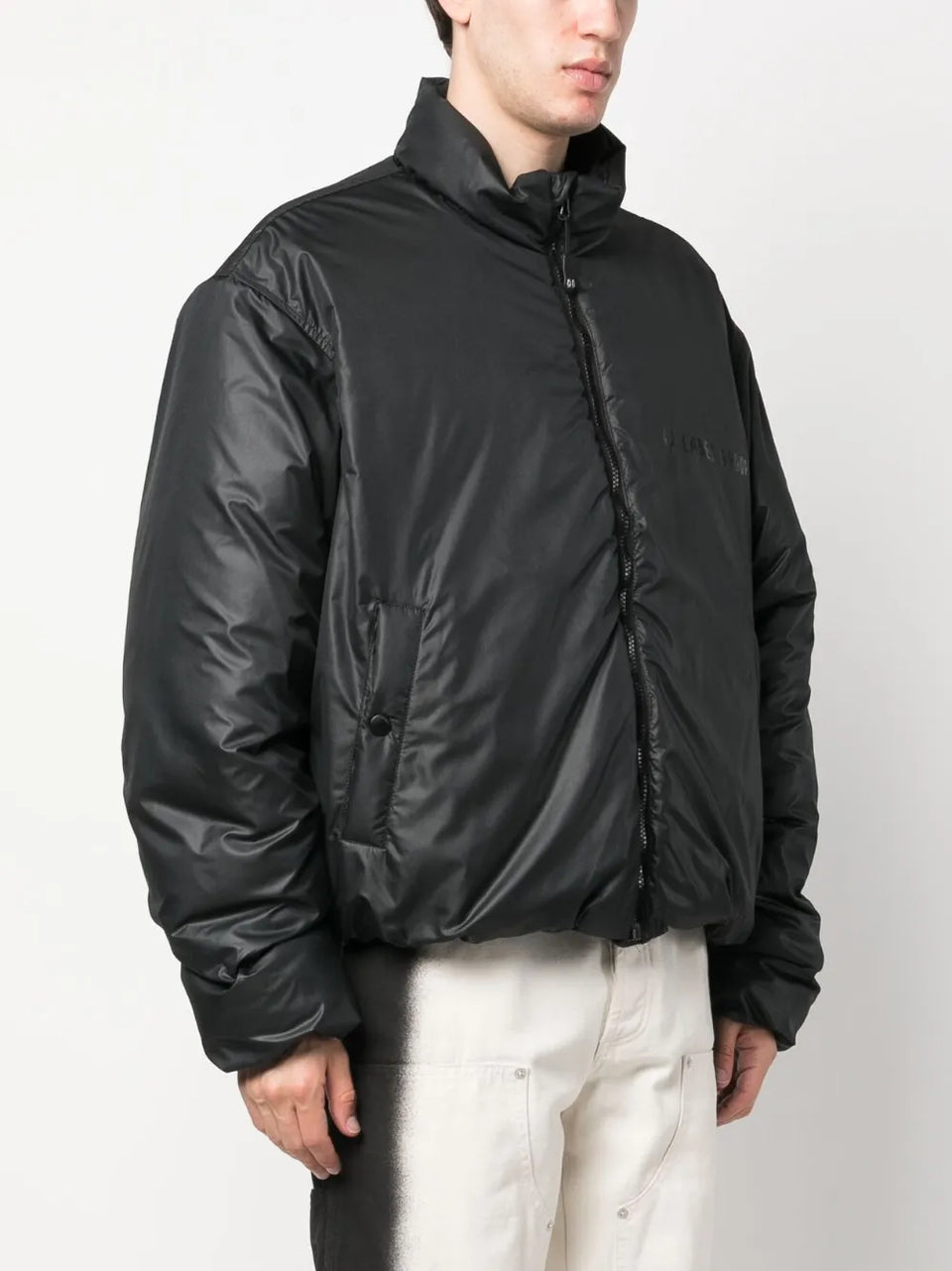 logo-print bomber jacket
