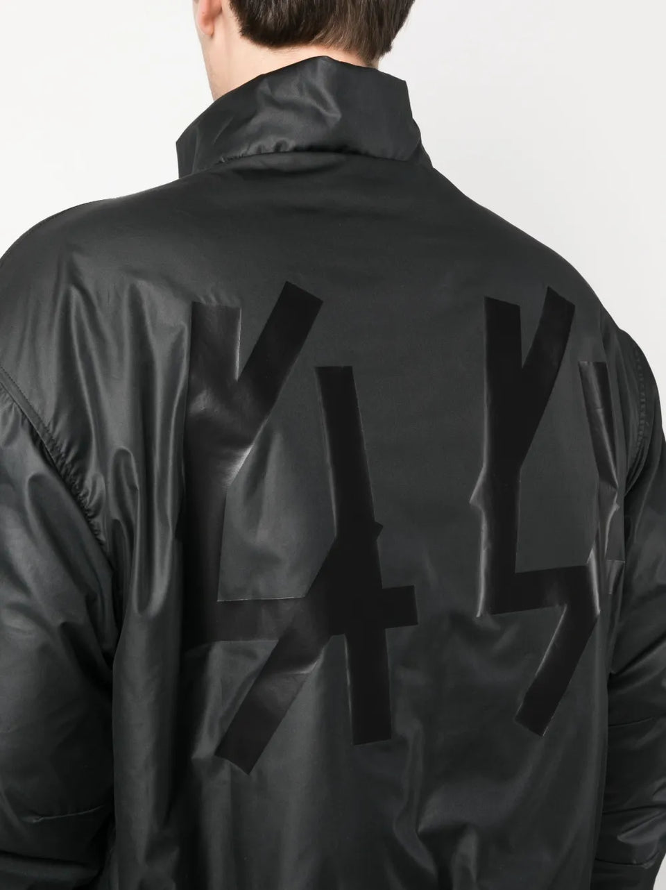 logo-print bomber jacket