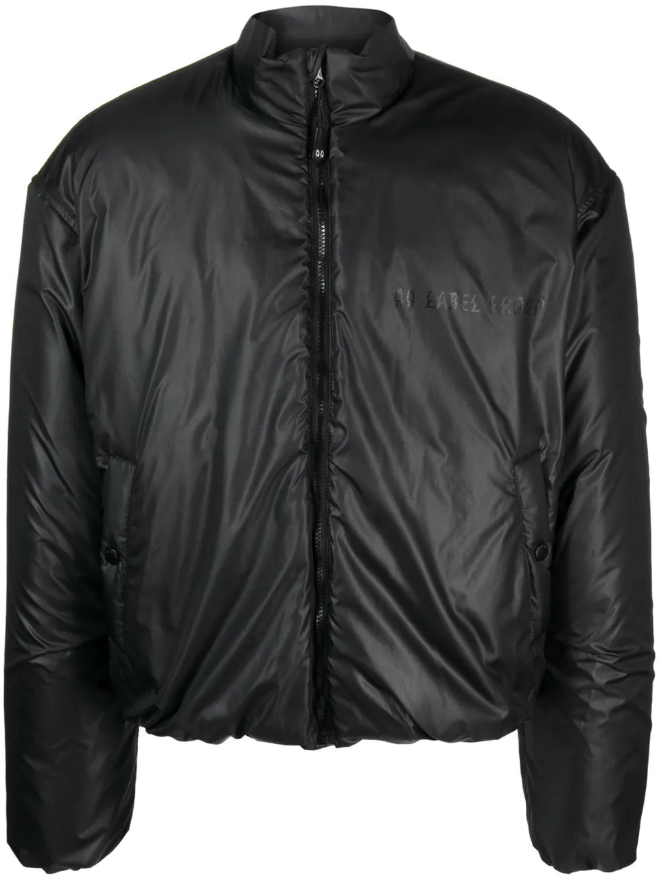 logo-print bomber jacket