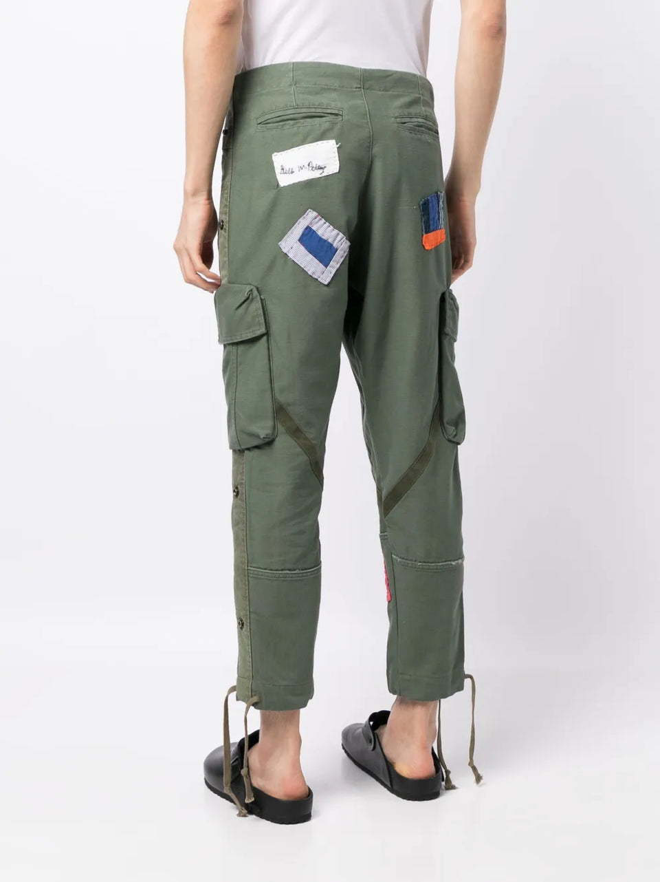 patchwork cargo trousers