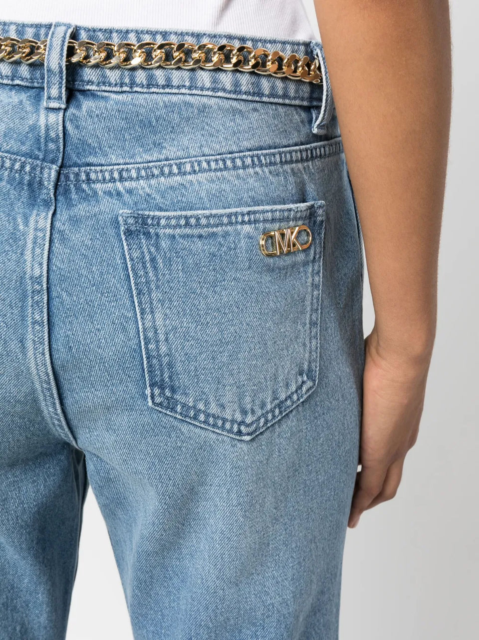 belted bootcut jeans