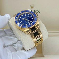 Rolex | Submariner | 126618LB | Yellow gold | 41 x 40 mm | Yellow gold | Blue | Automatic