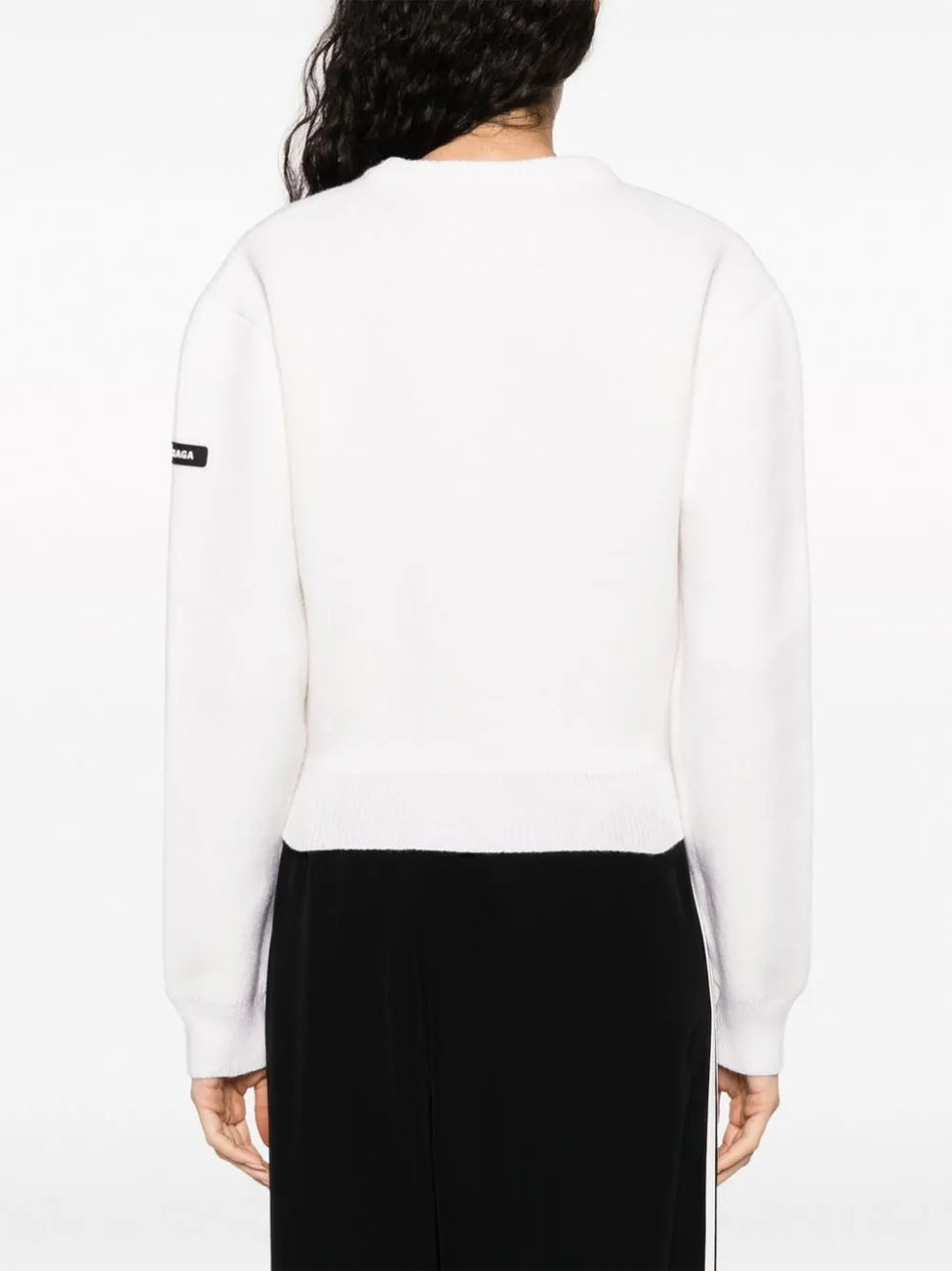 logo-patch stretch-wool jumper