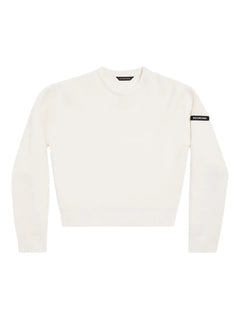 logo-patch stretch-wool jumper