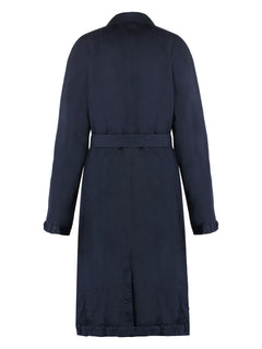 Deconstructed cotton long coat