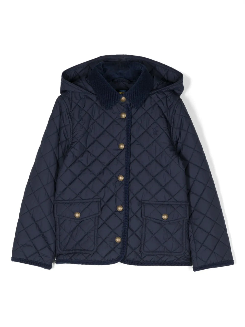 Audrey diamond-quilted hooded coat