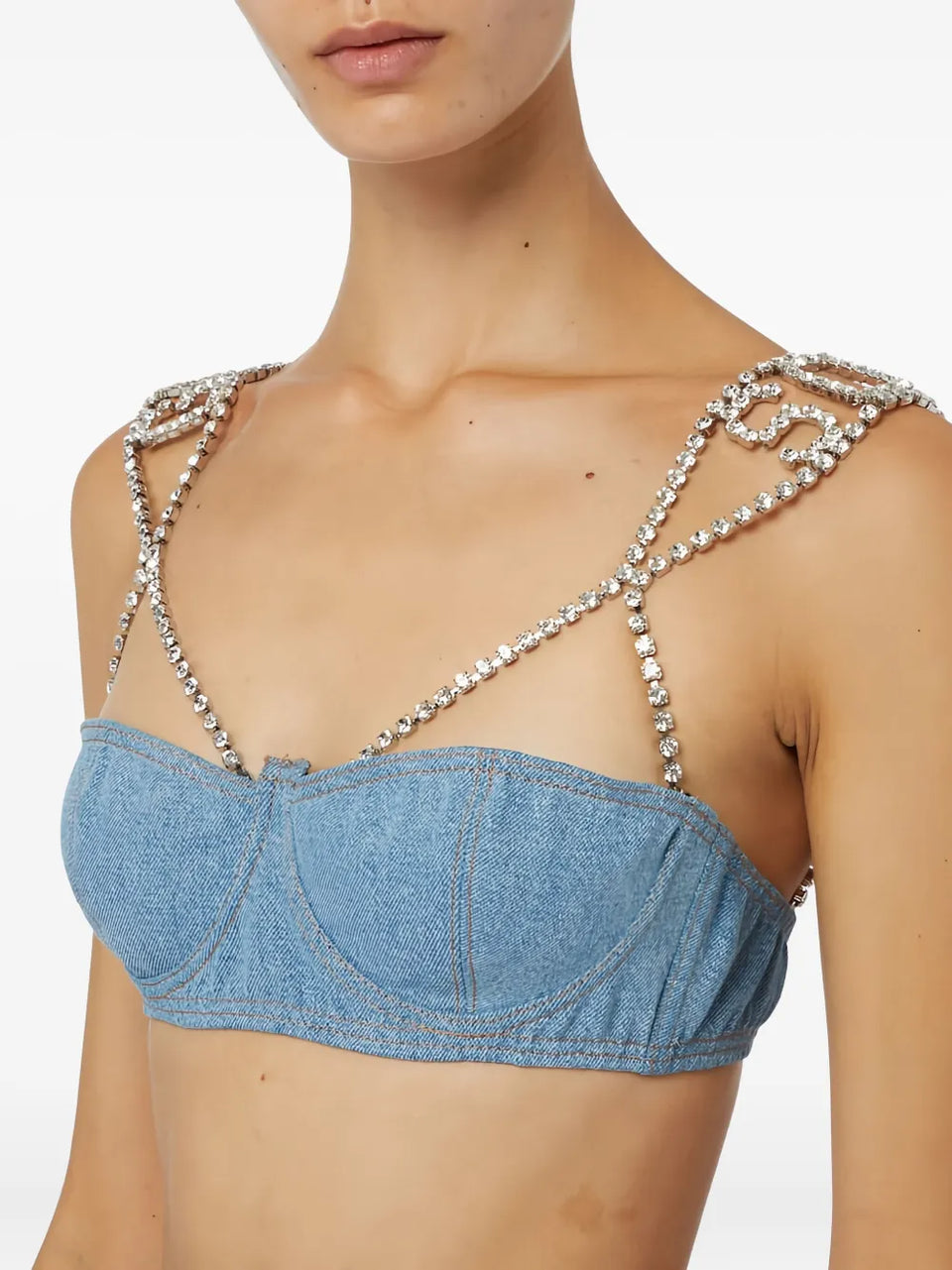 denim top