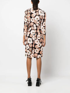 2000s floral wrap-around dress