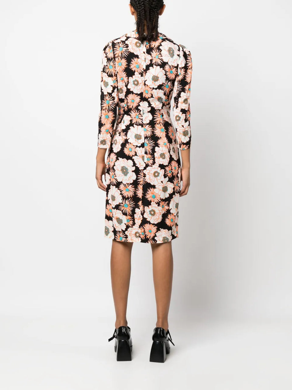 2000s floral wrap-around dress
