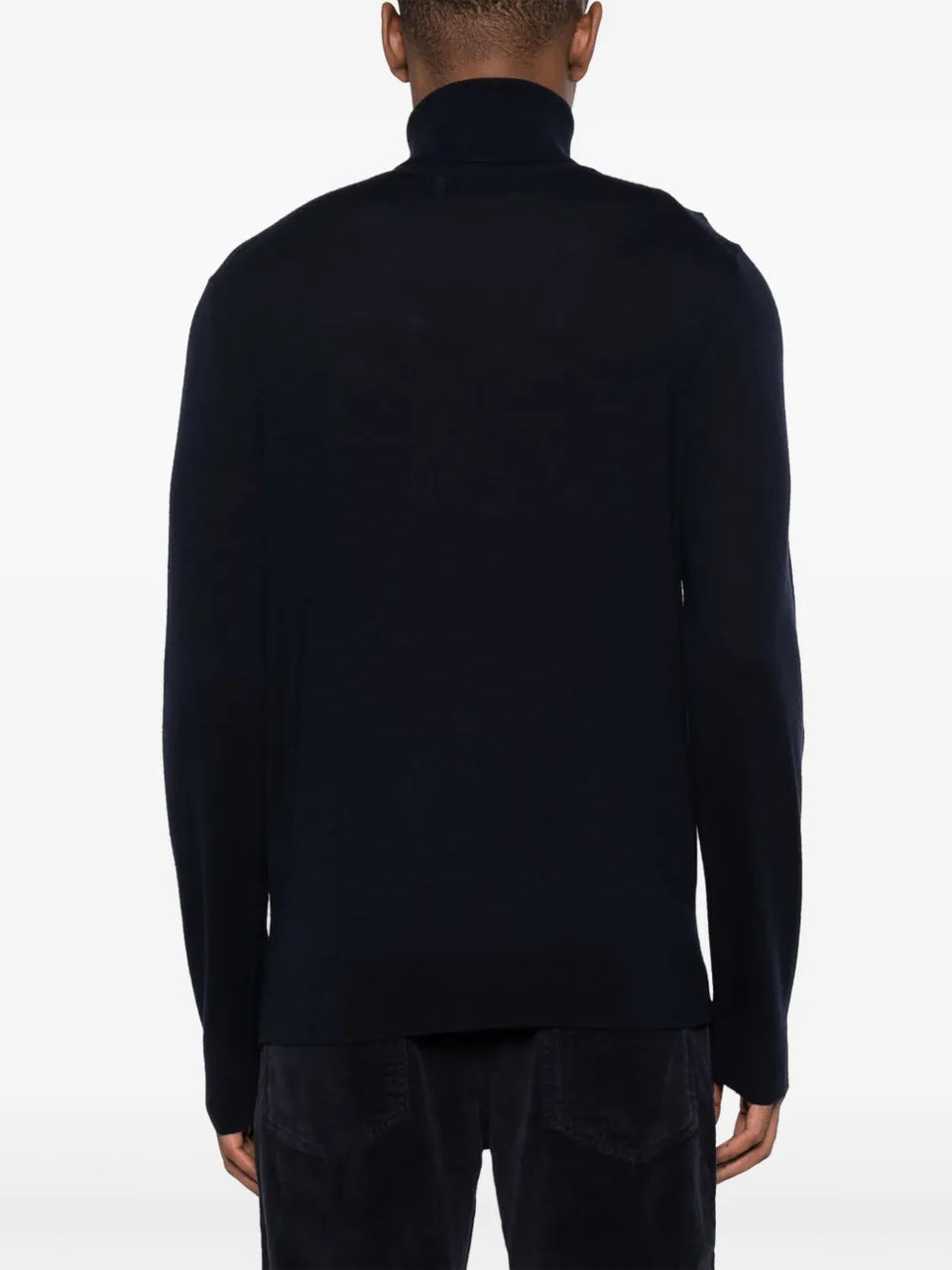 roll-neck wool jumper