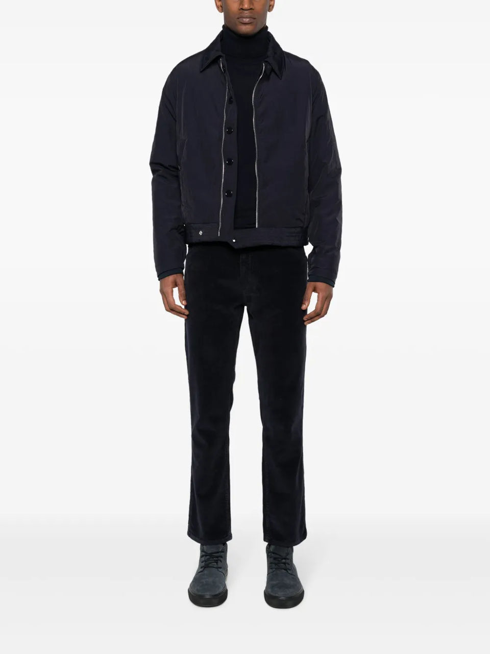 roll-neck wool jumper