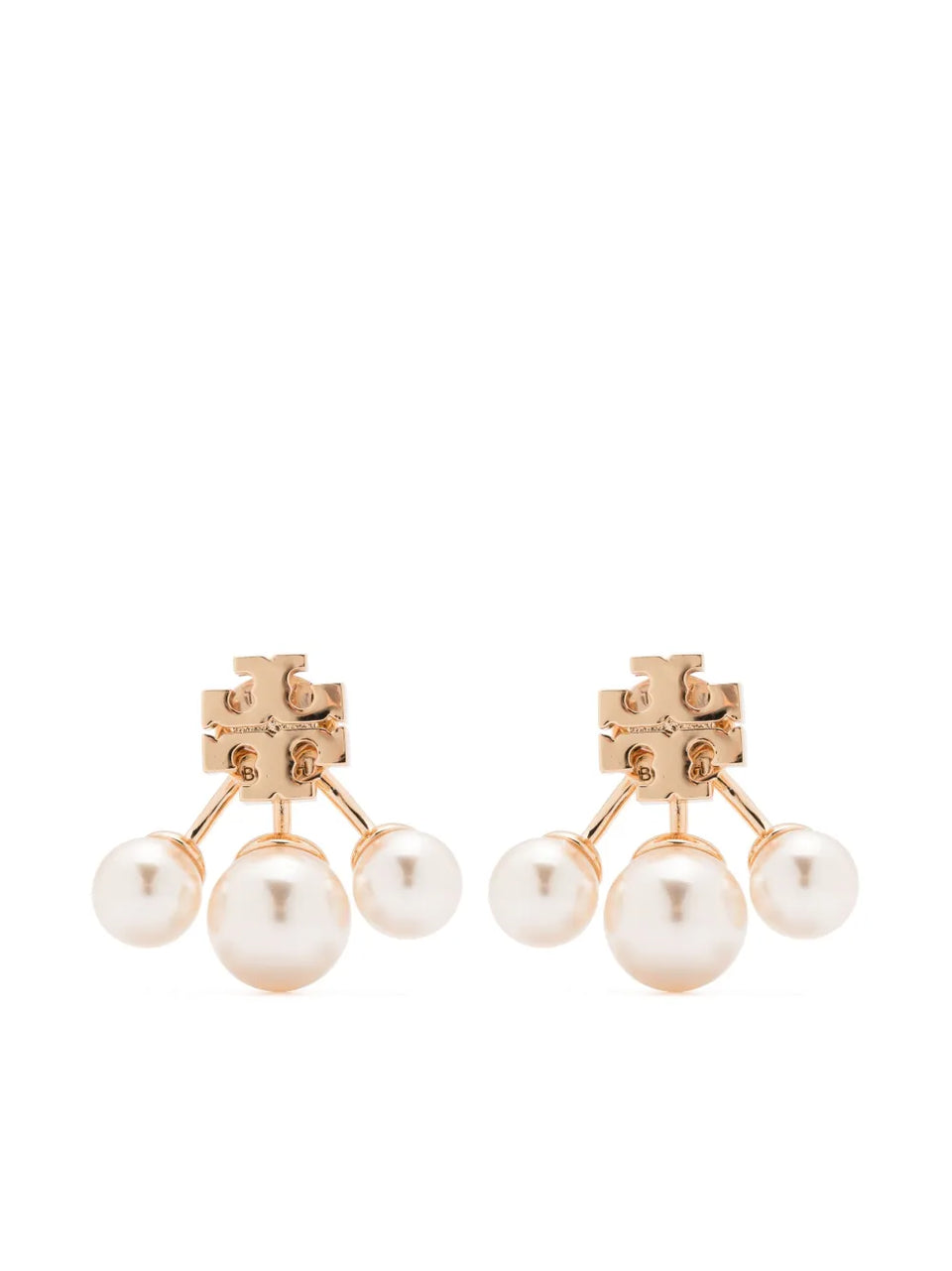 Kira pearl front-back earrings