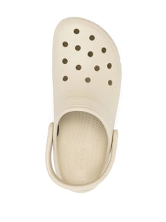 logo-plaque platform clogs