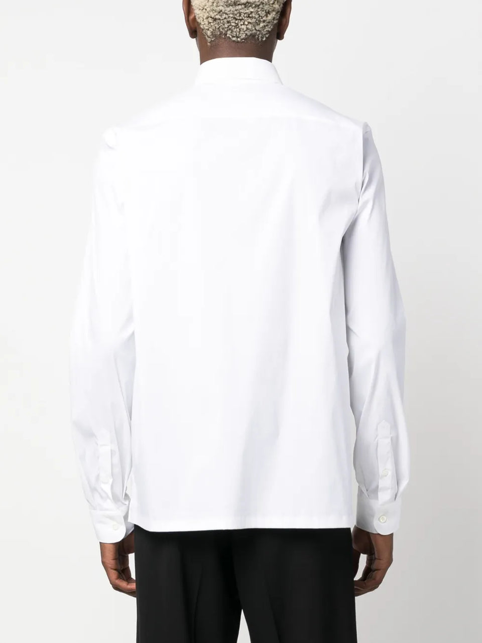 logo-embroidered long-sleeve shirt