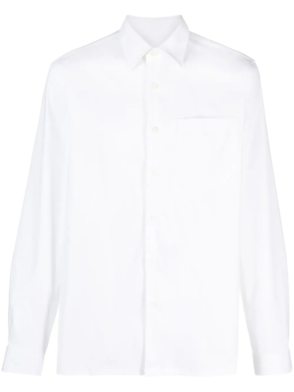 logo-embroidered long-sleeve shirt