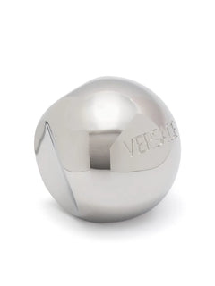 Sphere logo-engraved ring