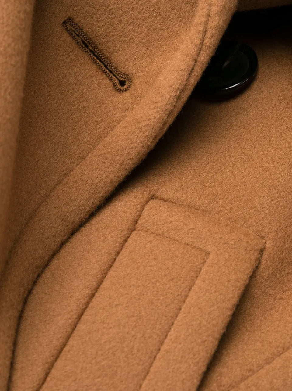 double-breasted wool coat
