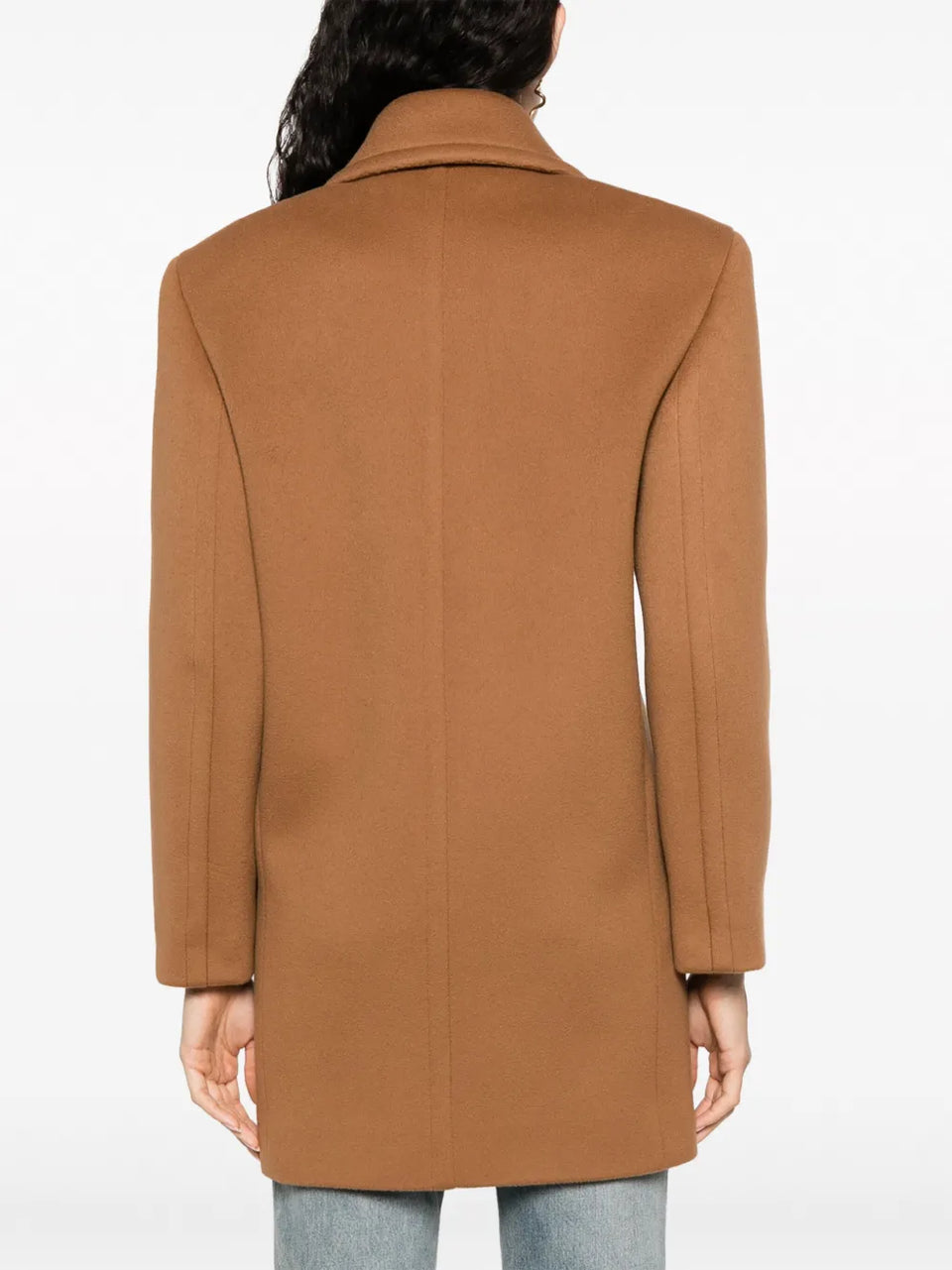 double-breasted wool coat