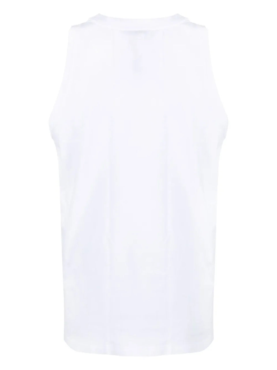 logo-embroidered tank top
