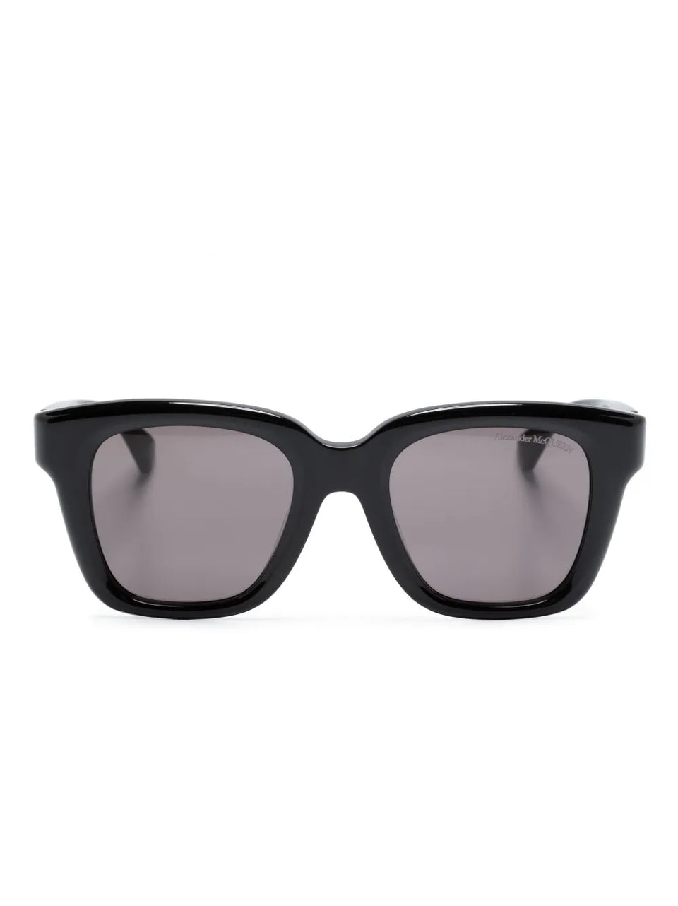 skull-appliqué square-frame sunglasses
