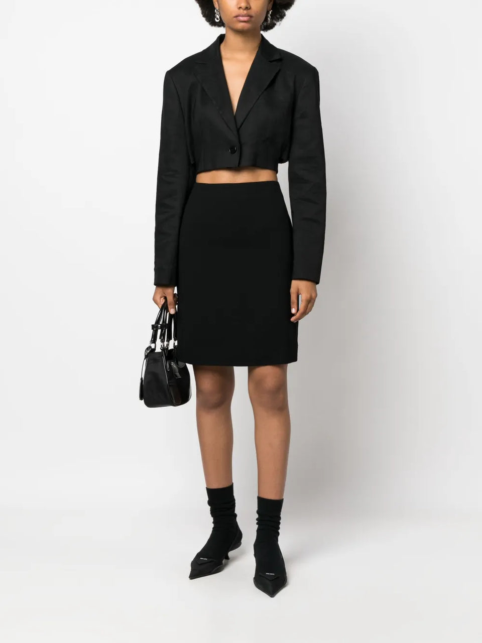 2000s pencil wool skirt