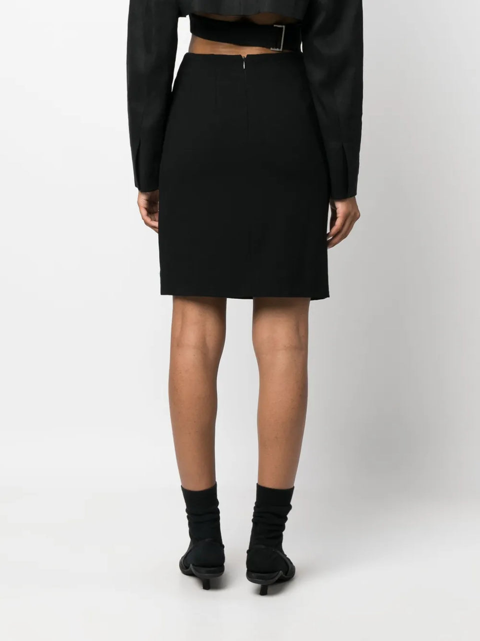 2000s pencil wool skirt