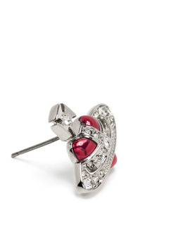 New Diamante Heart stud earrings