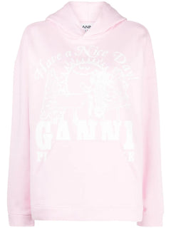 logo-print organic cotton Hoodie