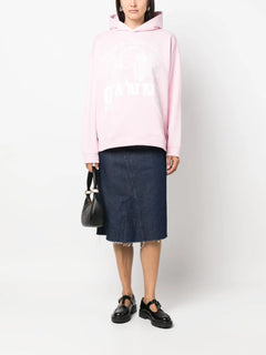 logo-print organic cotton Hoodie