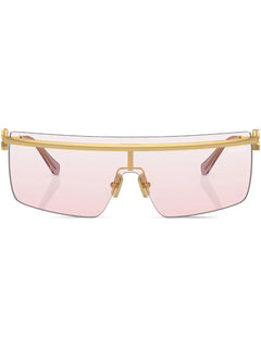 rimless square-frame sunglasses