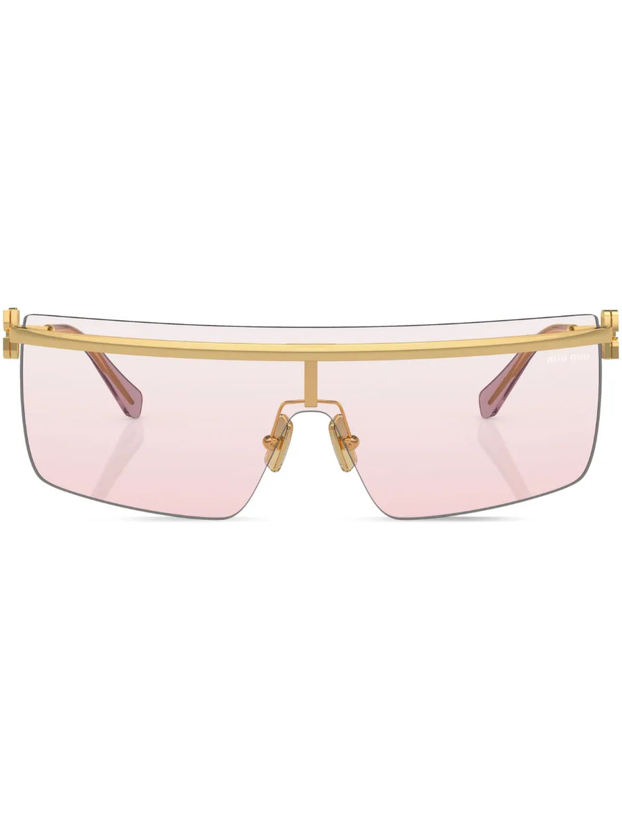 rimless square-frame sunglasses