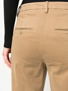 straight-leg cropped trousers