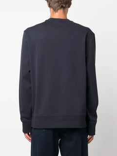 logo-embossed crew-neck sweatshirt