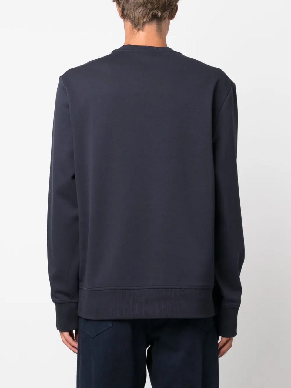 logo-embossed crew-neck sweatshirt