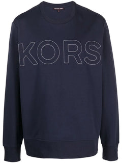 logo-embossed crew-neck sweatshirt